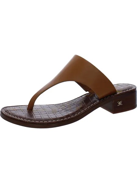 Женские кожаные сандалии без шнуровки Sam Edelman, цвет Saddle Leather