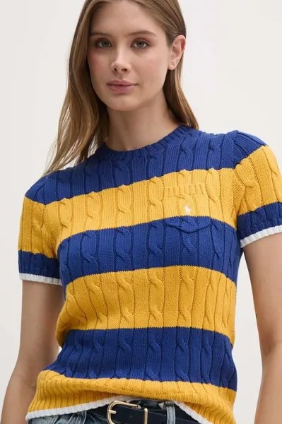 Хлопковый свитер Polo Ralph Lauren, желтый