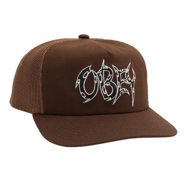 Кепка OBEY Obey Thornz Twill Trucker Sepia 2023