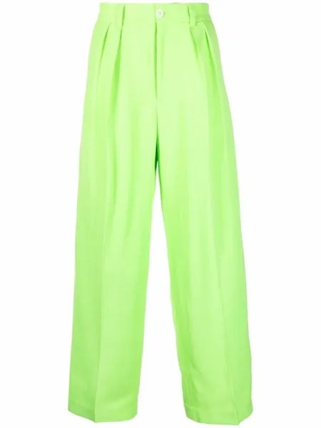 Jacquemus широкие брюки Le Pantalon Mela, зеленый
