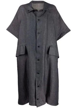 Yohji Yamamoto платье-рубашка оверсайз
