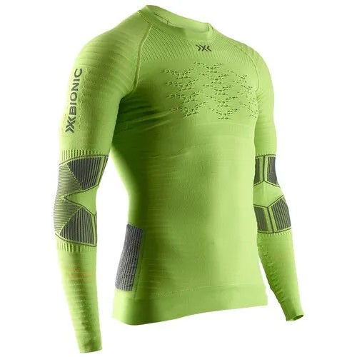 Термобелье лонгслив X-bionic EFFEKTOR 4.0 RUN POWERSHIRT LG SL Men, влагоотводящий материал, размер L, зеленый