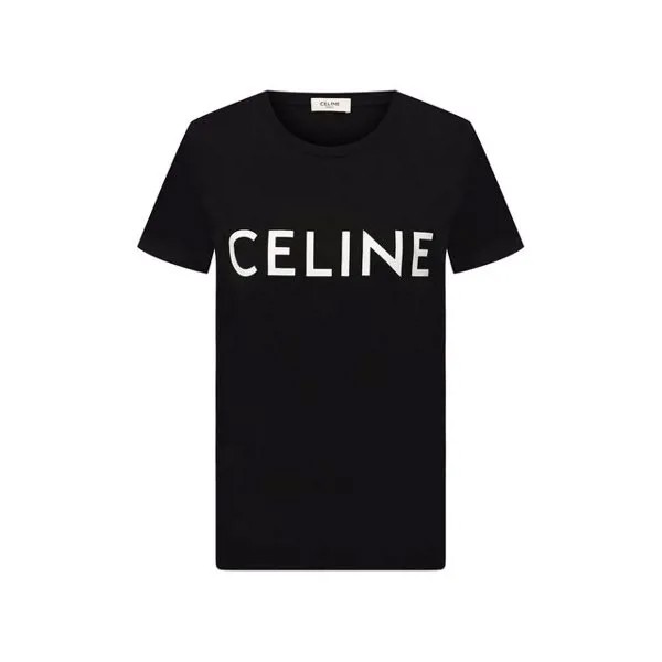 Хлопковая футболка Celine