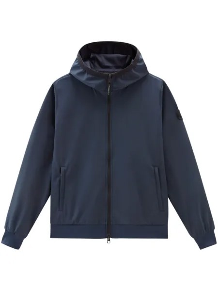 Woolrich худи с логотипом, синий