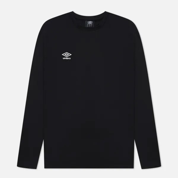 Мужской лонгслив Umbro FW Small Logo чёрный, Размер XXL