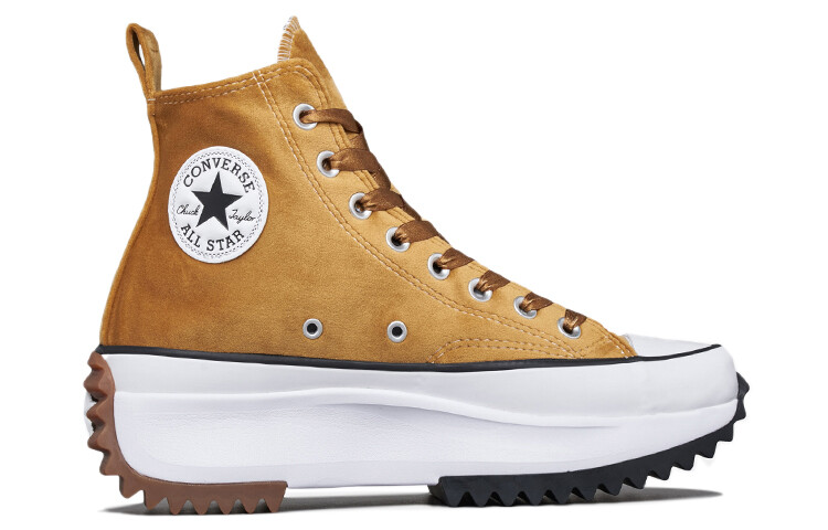 Кеды Converse Run Star Hike High-Top Canvas Shoes Yellow