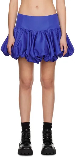 Синяя пышная мини-юбка Marques Almeida