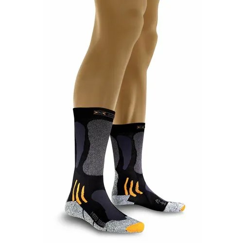Термоноски  унисекс X-Socks, высокие, размер 45/47, черный
