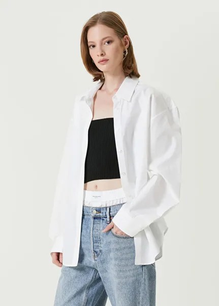 Рубашка с бюстье Alexander Wang, белый