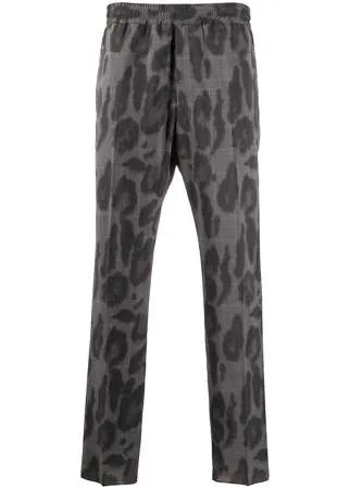 Stella McCartney брюки с леопардовым принтом