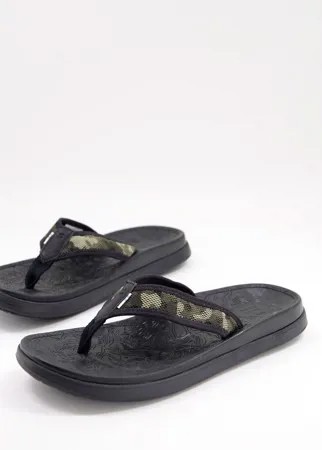 Черные шлепанцы Toms-Черный цвет