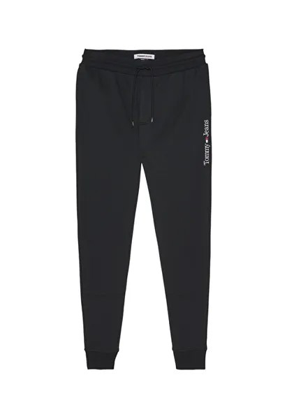 Черные мужские спортивные штаны стандартного кроя Tommy Jeans