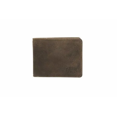 Бумажник KLONDIKE 1896, коричневый, бежевый