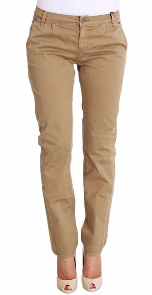 Джинсы CNC Костюм в национальном стиле Бежевые хлопковые брюки узкого кроя s. W28/IT42 Рекомендуемая розничная цена 300 долларов США