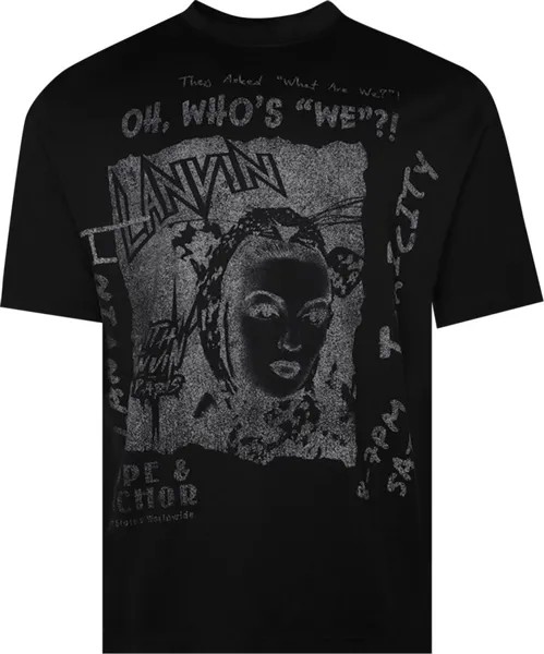 Футболка Lanvin Printed-Shirt 'Black', черный