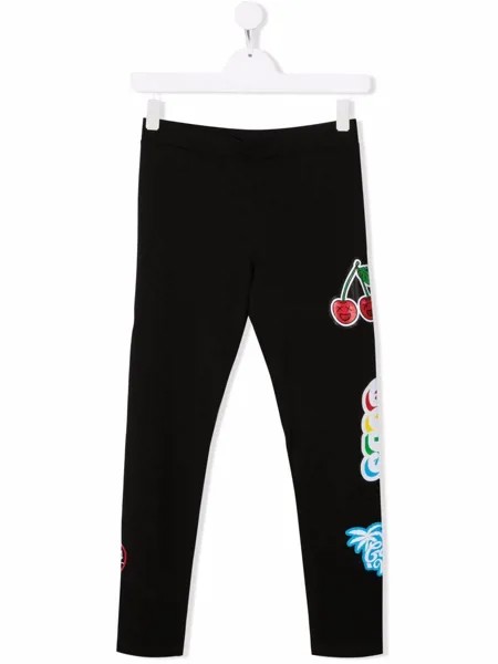 Gcds Kids TEEN logo patchwork leggings