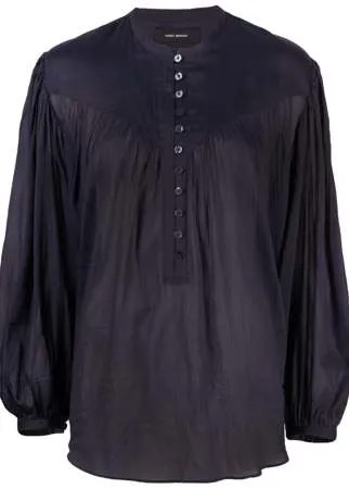 Isabel Marant полупрозрачная блузка с длинными рукавами