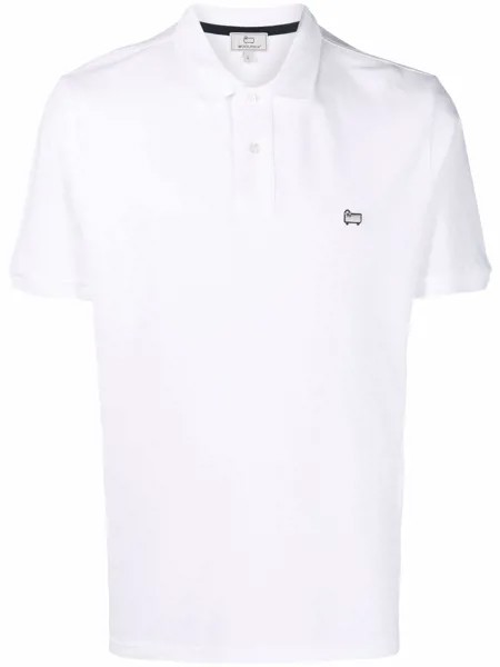 Woolrich рубашка поло с нашивкой