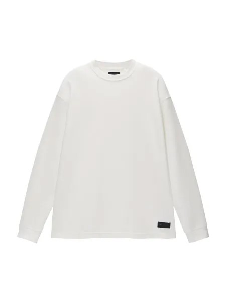 Лонгслив Pull&Bear, белый