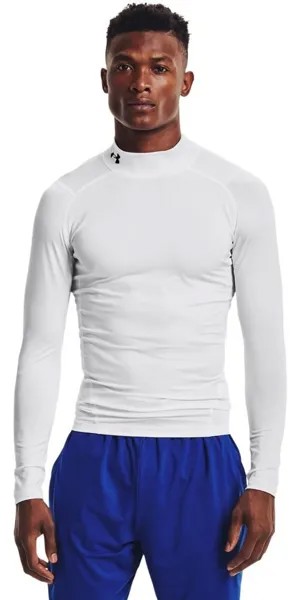 Лонгслив Under Armour HeatGear Mock Langarm Oberteil, белый