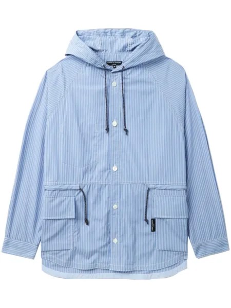 Comme des Garçons Homme легкая куртка с капюшоном, синий