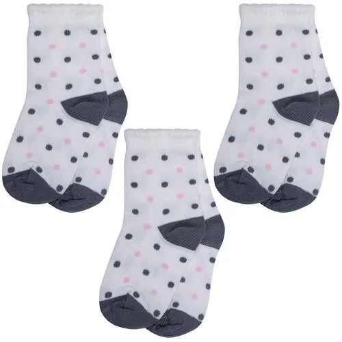 Носки RuSocks 3 пары, размер 10-12, бежевый