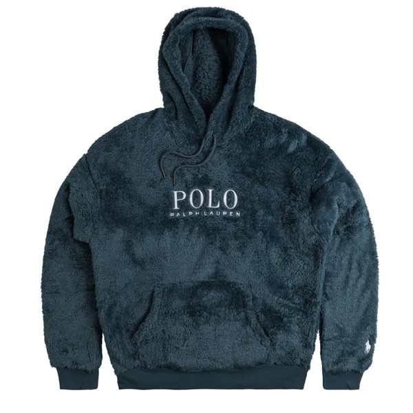 Толстовка Logo Pile Fleece Hoodie Polo Ralph Lauren, синий