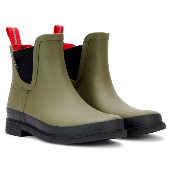 Резиновые сапоги Tretorn Women's Eva, цвет Field Green/Chili Pepper