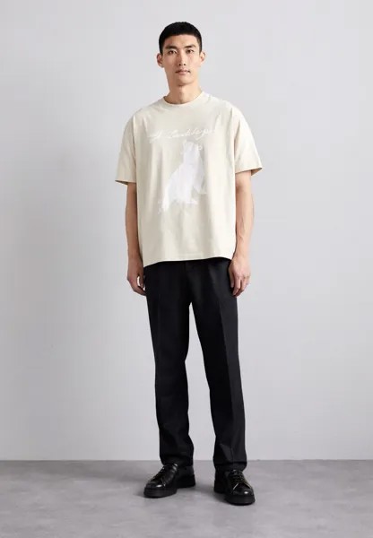 Футболка с принтом Walsh Boxy Tee J.LINDEBERG, цвет oyster gray
