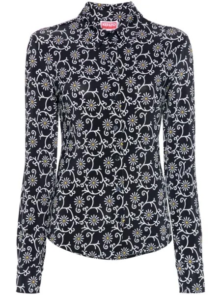 Kenzo рубашка Marguerite, черный