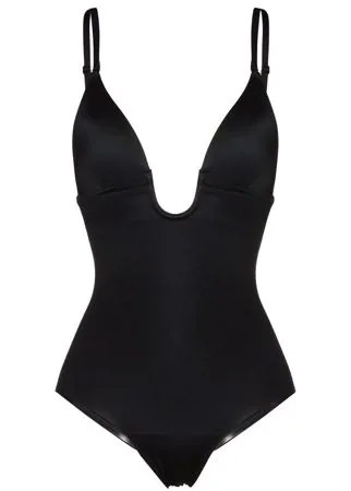 Spanx боди Suit Your Fancy с трусами-стрингами и глубоким вырезом
