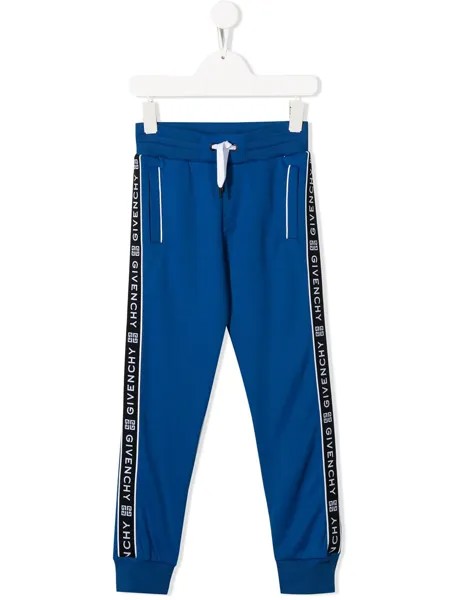 Givenchy Kids спортивные брюки с кулиской и логотипом