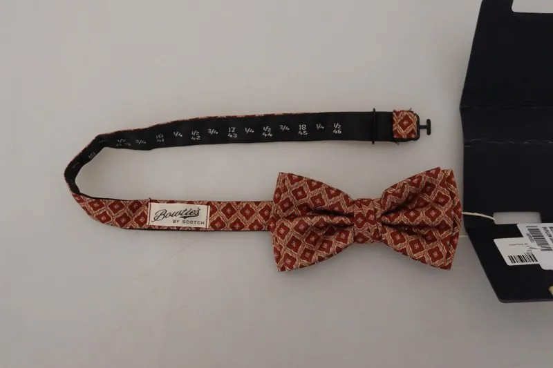 Мужской галстук-бабочка SCOTCH - SODA, разноцветный шелковый папильон с регулируемой шеей, рекомендованная цена 100 долларов США