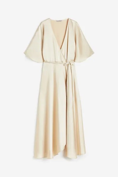 Платье женское H&M 1159123001 бежевое 4XL (доставка из-за рубежа)