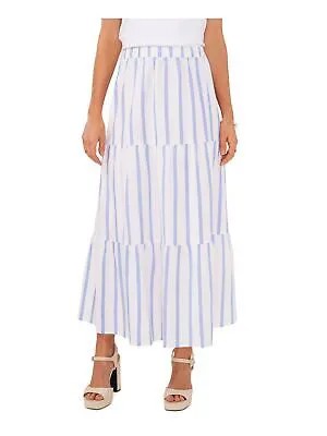 VINCE CAMUTO Женская синяя полосатая юбка трапециевидной длины для работы, размер M