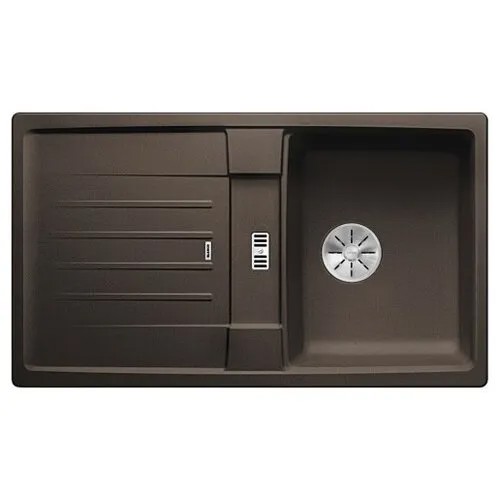 Врезная кухонная мойка 86 см Blanco Lexa 45S Silgranit PuraDur 524919 кофе