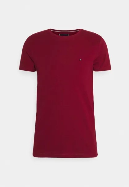 Базовая футболка Slim Fit Tee Tommy Hilfiger, цвет wine