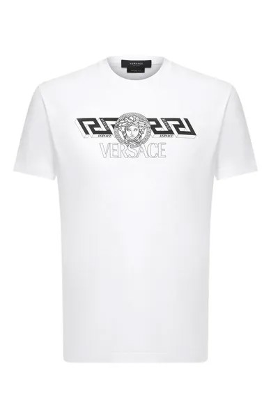 Хлопковая футболка Versace