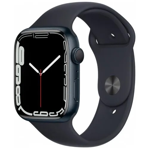 Умные часы Apple Watch Series 7 45mm Aluminium with Sport Band, темная ночь