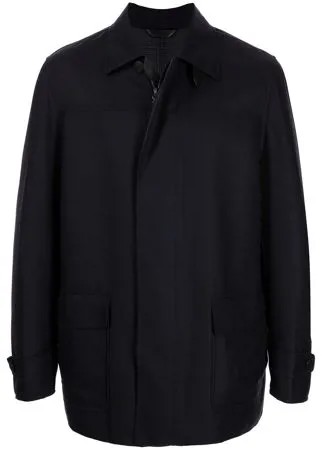Brioni однобортное пальто на молнии
