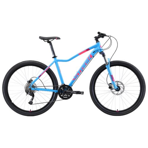 Горный (MTB) велосипед STARK Viva 27.4 HD (2019) голубой/белый/розовый 16