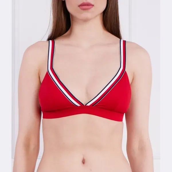 Лиф бикини Th Global в полоску Tommy Hilfiger, красный