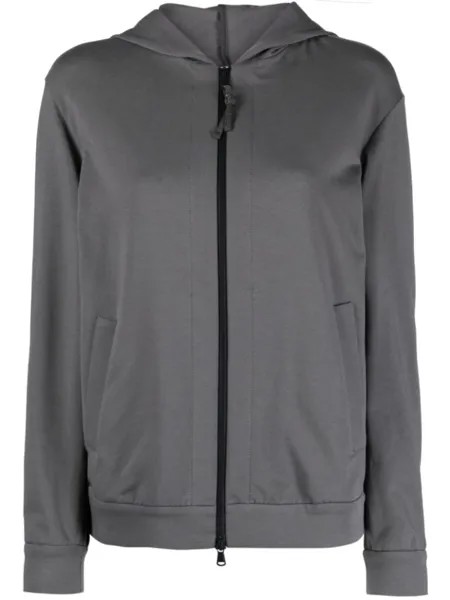 Brunello Cucinelli худи на молнии, серый