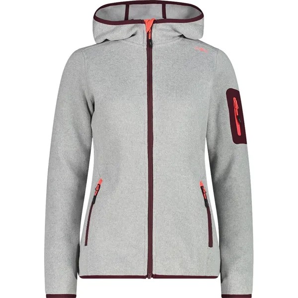 Куртка CMP 3H19826 Hooded Fleece, серый