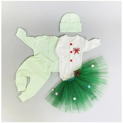 Комплект одежды lucky child, размер 26 (80-86), зеленый