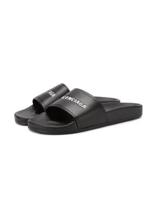 Кожаные шлепанцы Piscine Balenciaga