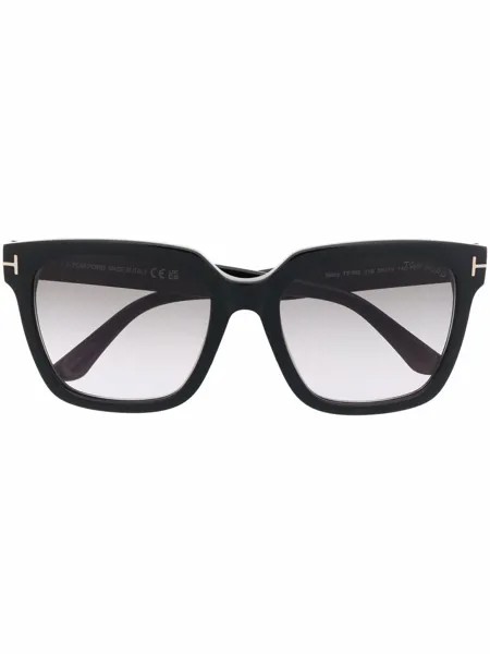 TOM FORD Eyewear солнцезащитные очки в массивной оправе