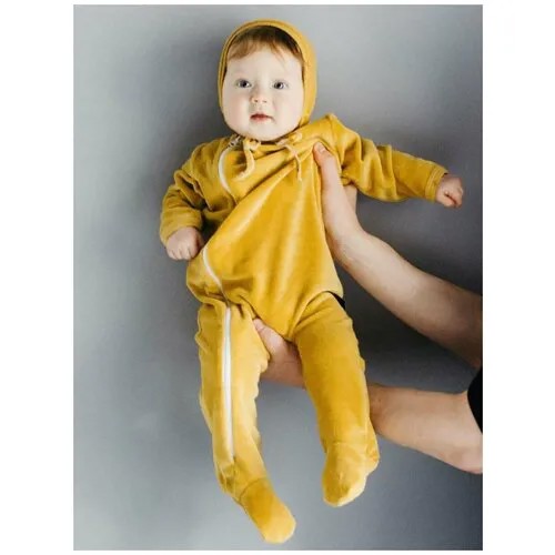 Комбинезон , размер 92, mustard