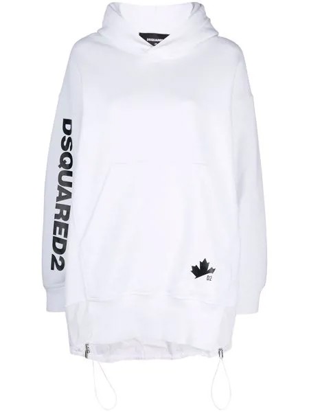 Dsquared2 платье-худи с логотипом