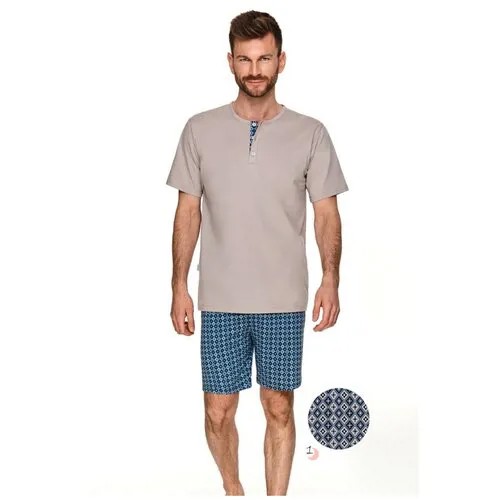 TARO 2736 s22 maksim пижама мужская с шортами 2XL красный